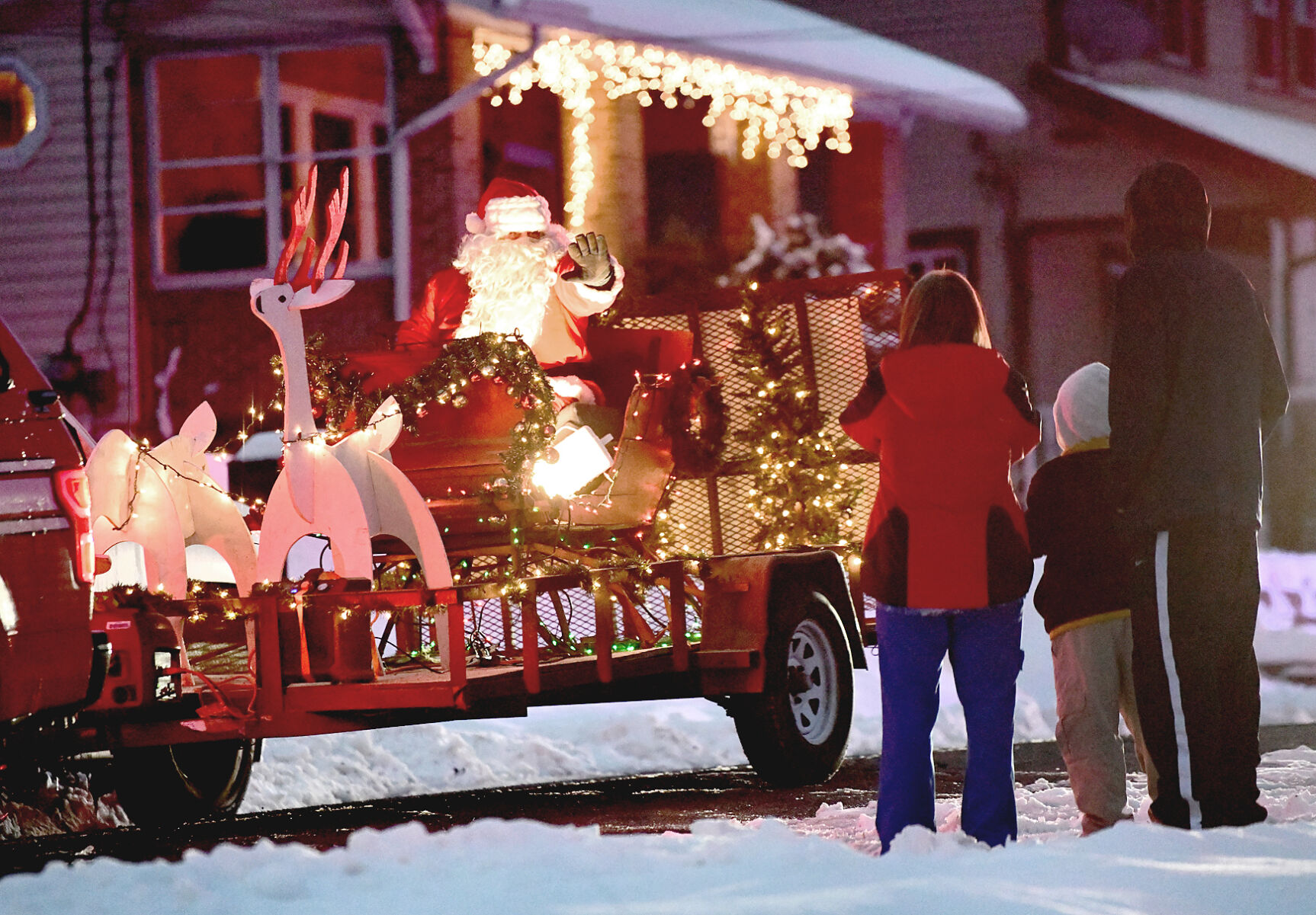 Santa in Richland Township parade